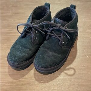 UGG Black Ankle Boots with Suede Finish